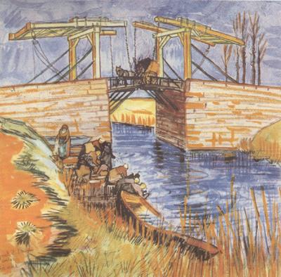 Vincent Van Gogh The Langlois Bridge at Arles (nn04) Norge oil painting art